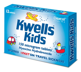 Kwells Kids travel sickness tablets