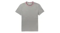 Moncler logo-appliqued stripe-trimmed t-shirt