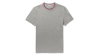 Moncler logo-appliqued stripe-trimmed t-shirt