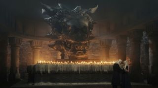 Balerion's skull in House of the Dragon