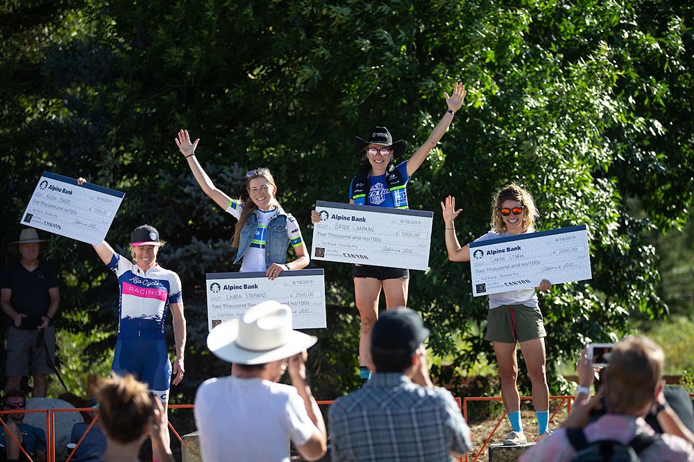 Brodie Chapman and Lauren Stephens (both Tibco-SVB) were first and second at the SBT GRVL