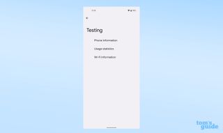 Check Android battery health - testing menu