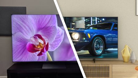 Showing the TCL C8K and Panasonic HX800 side by side