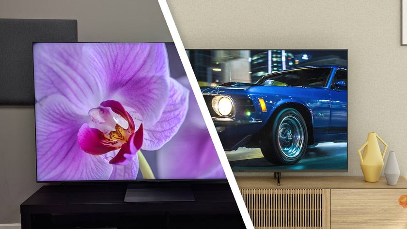 Showing the TCL C8K and Panasonic HX800 side by side