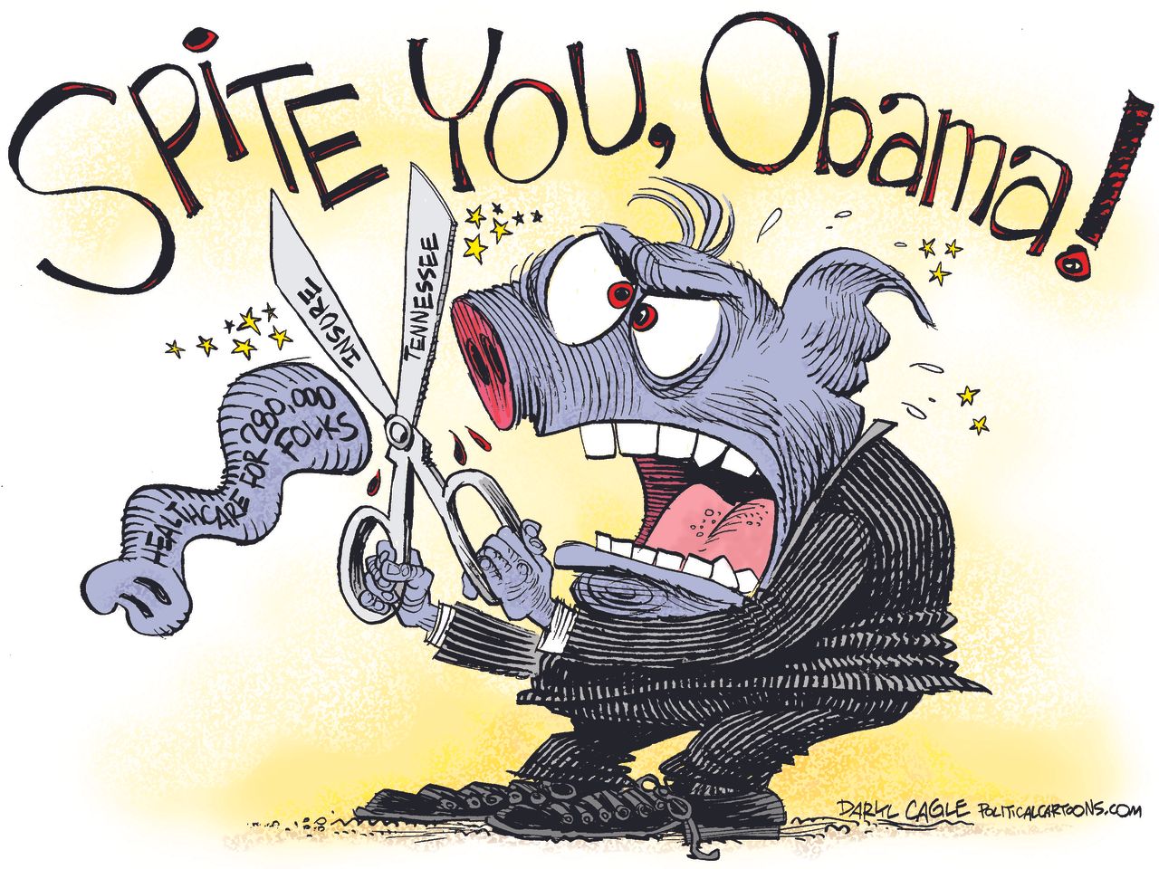 Political cartoon U.S. GOP Tennessee ObamaCare