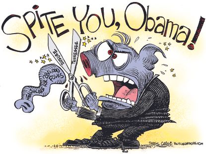 Political cartoon U.S. GOP Tennessee ObamaCare