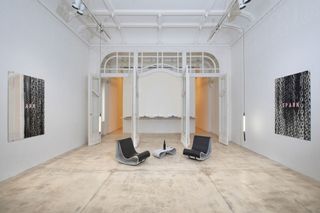 Exhibition view: Monica Bonvicini, 'STAGECAGE', Galerie Krinzinger, Vienna (Until 30 October)