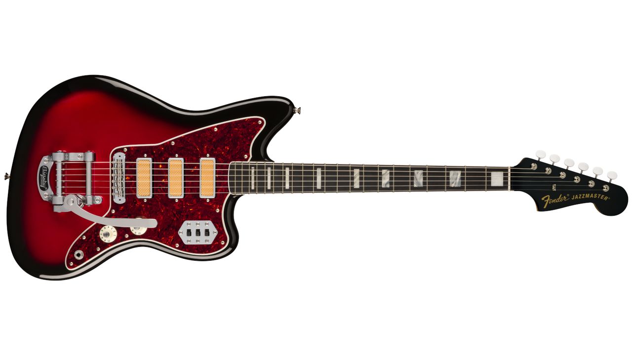 Fender Gold Foil Jazzmaster in Candy Apple Sunburst finish