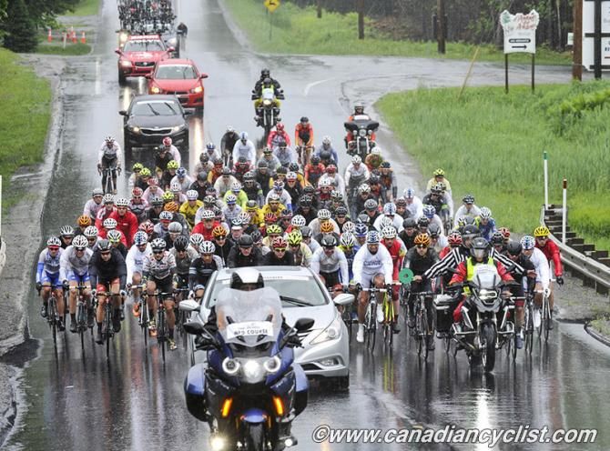 The race was neutralized out of Lac Megantic
