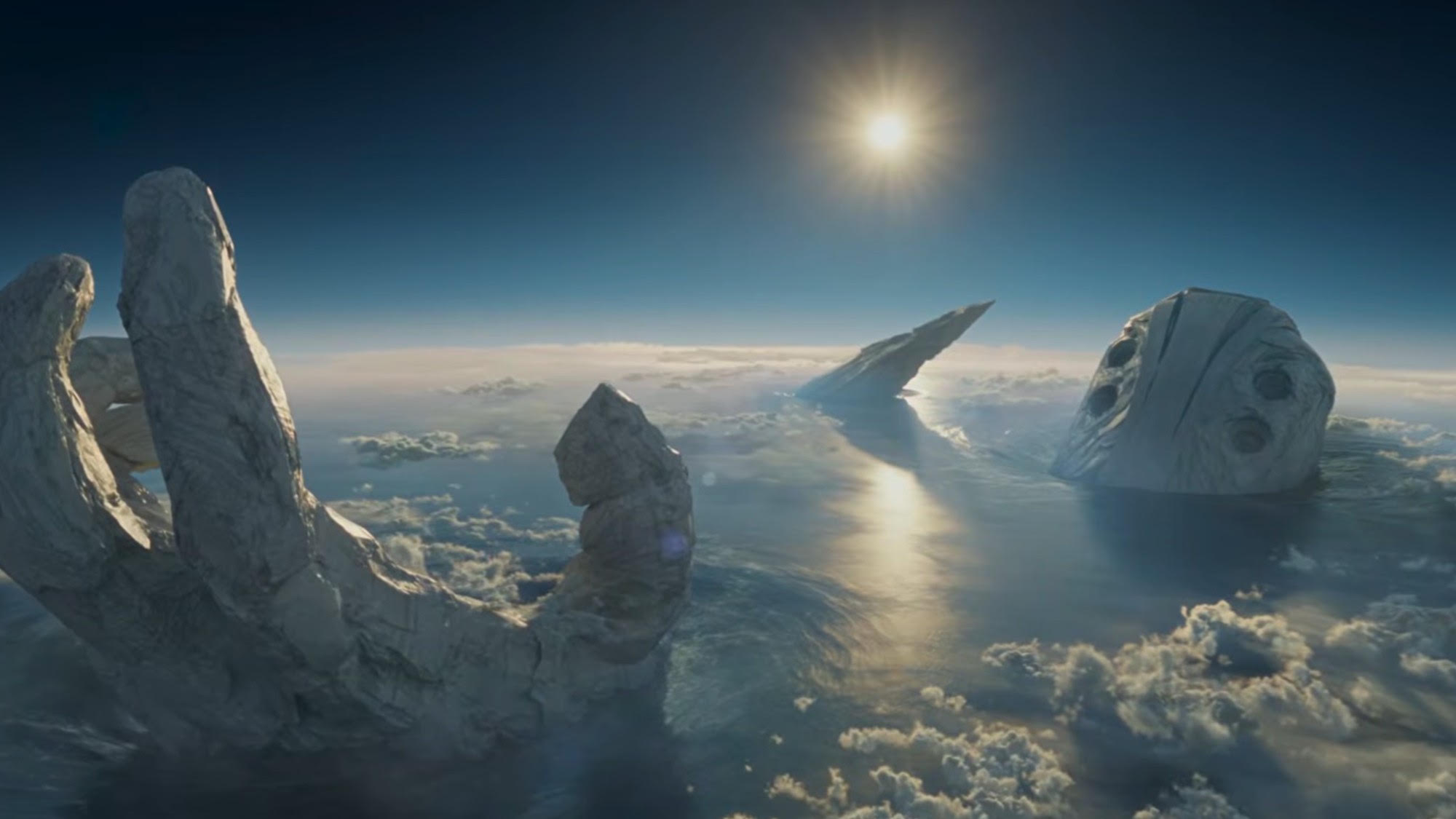 A frozen Celestial in Eternals