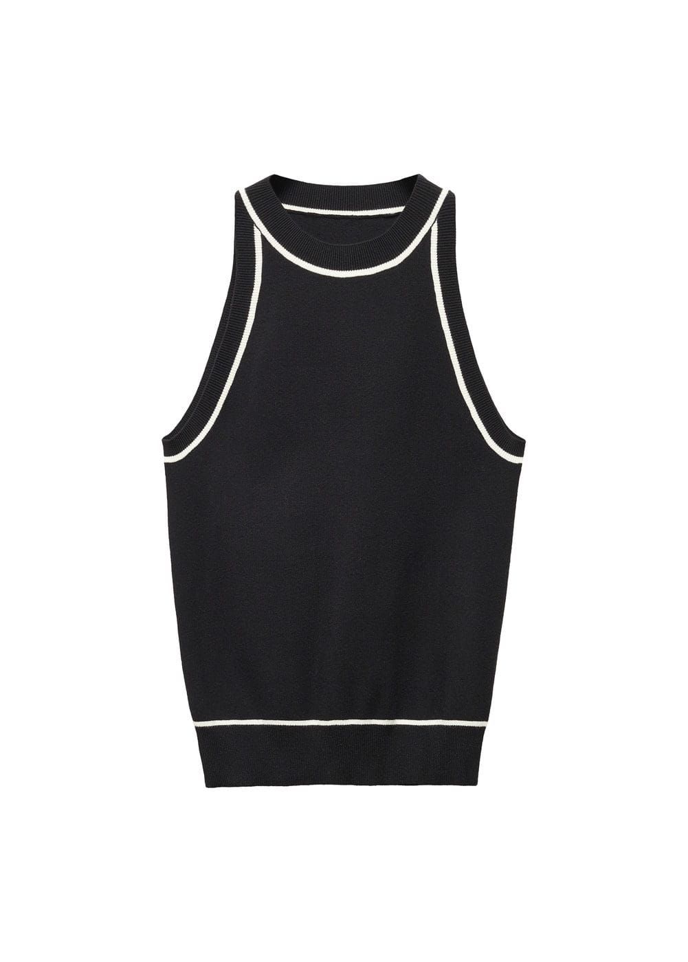 Contrast Trim Top - Women