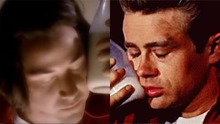 Keanu Reeves in Paula Abdul music video and James Dean in Rebel Without A Cause milk scene.