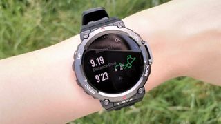 Activity tracking metrics on the Amazfit T-Rex 2 GPS watch