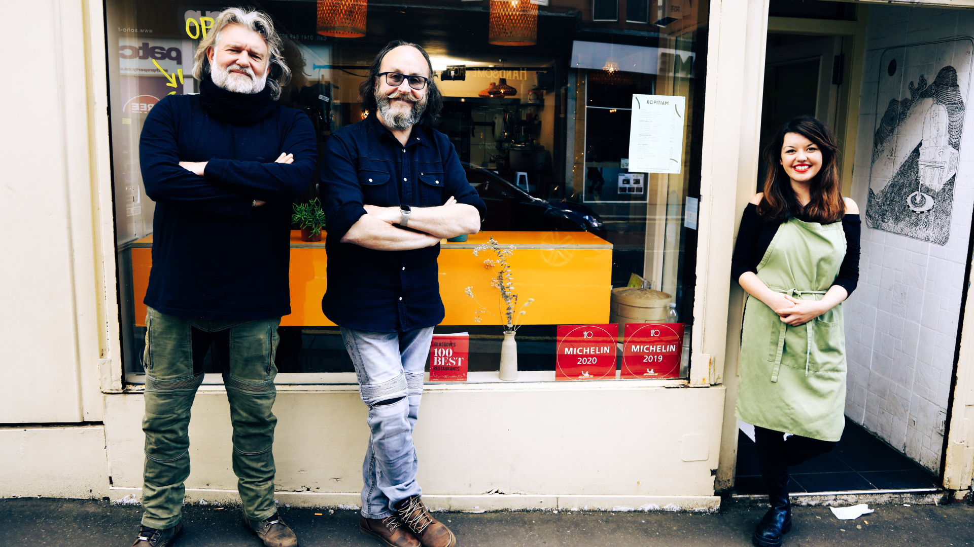 The Hairy Bikers with Julie at Julie’s Kopitiam
