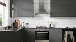 A grey modern kitchen from Wickes