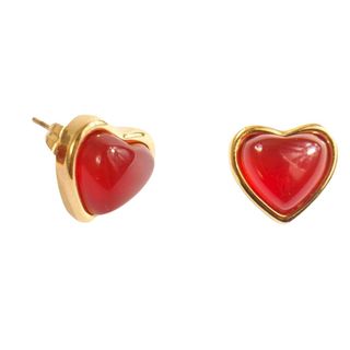 En Route Carnelian Stone Heart Earrings