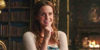 Emma Watson smiling as Belle
