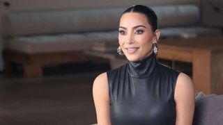 Kim Kardashian talks with Robin Roberts in The Kardashians: An ABC News Special 