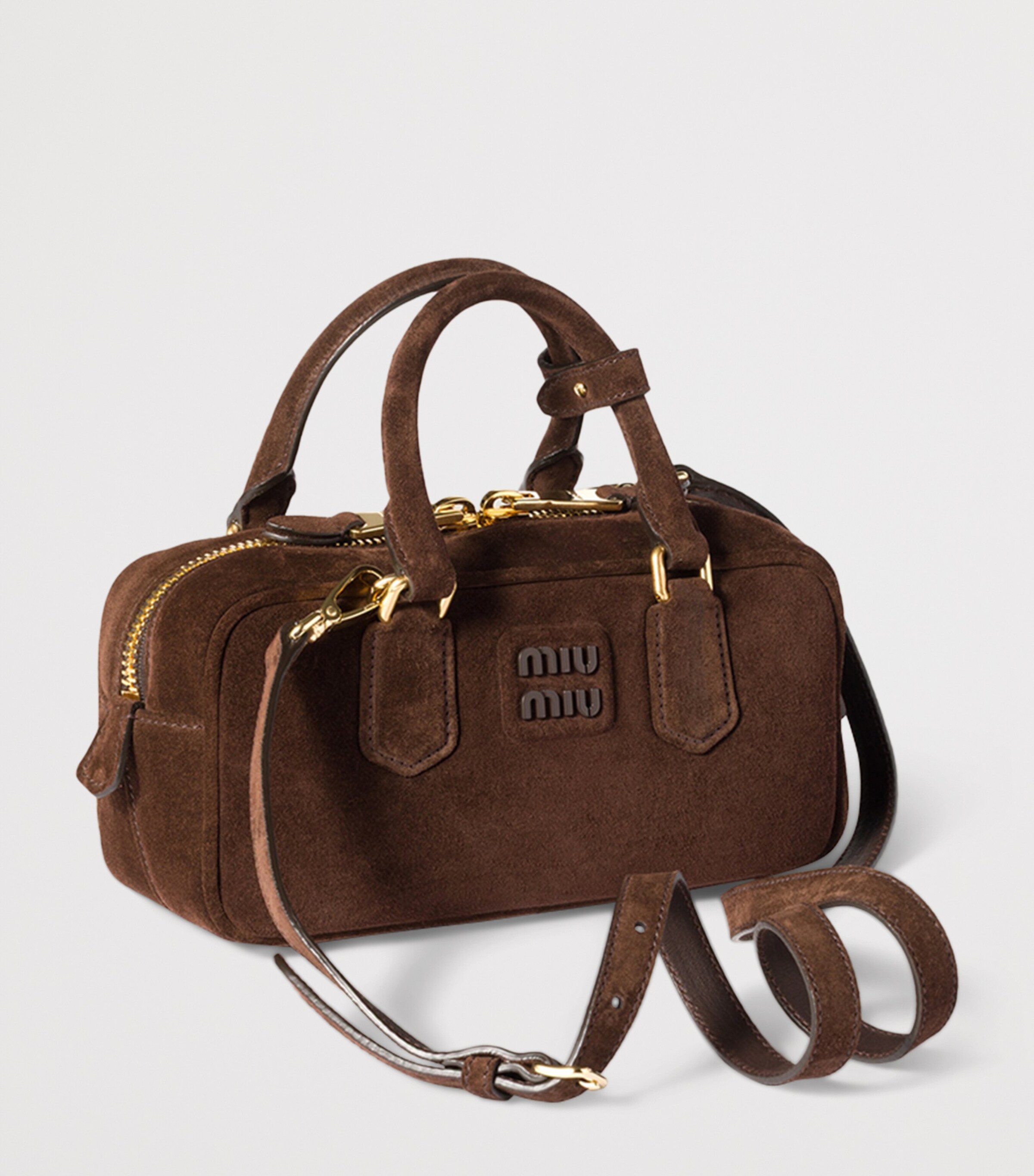 Miu Miu Suede Arcadie Top-Handle Bag