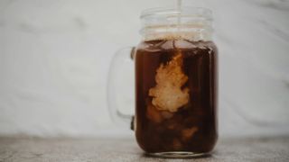 Cold brew in mason jar