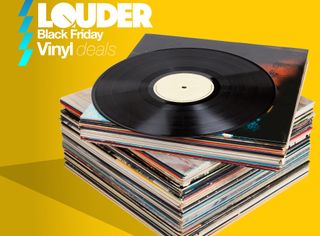 Stack of vinyl records