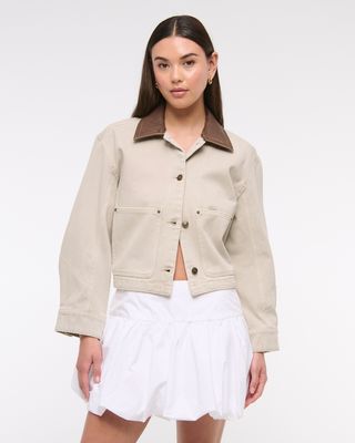 Short Twill Barn Jacket