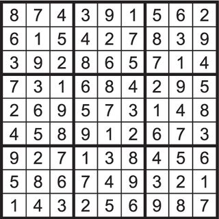 Sudoku solution