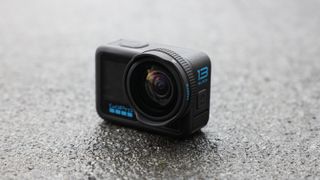 GoPro HERO13 Black action camera on a dark surface