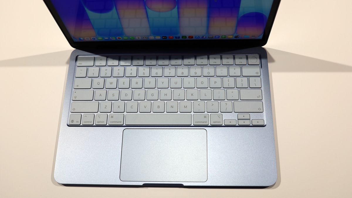 The MacBook Neo at an Apple event