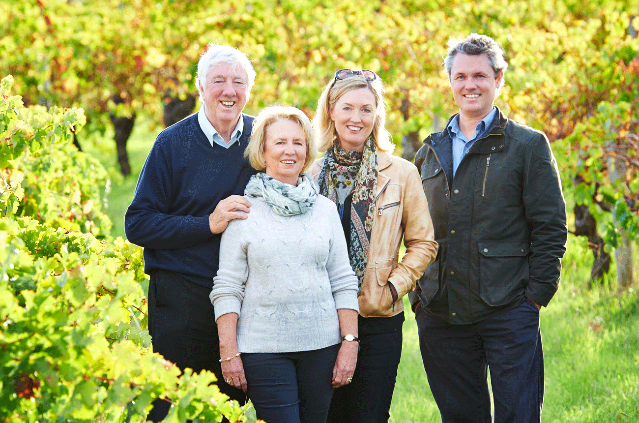 Denis and Tricia Horgan with children Simone and Justin