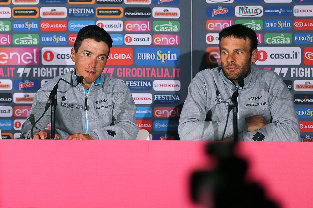 AG2R's Domenico Pozzovivo and Jean Christophe Peraud