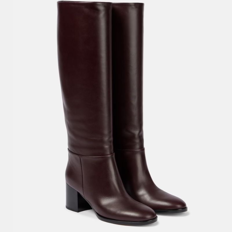 Gianvito Rossi Santiago leather knee high boots