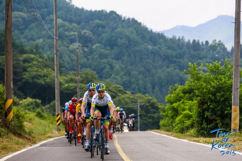 Orica-GreenEdge were busy on the front of the stage today