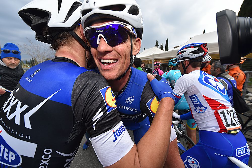 Zdenek Stybar (Etixx-Quickstep) celebrates