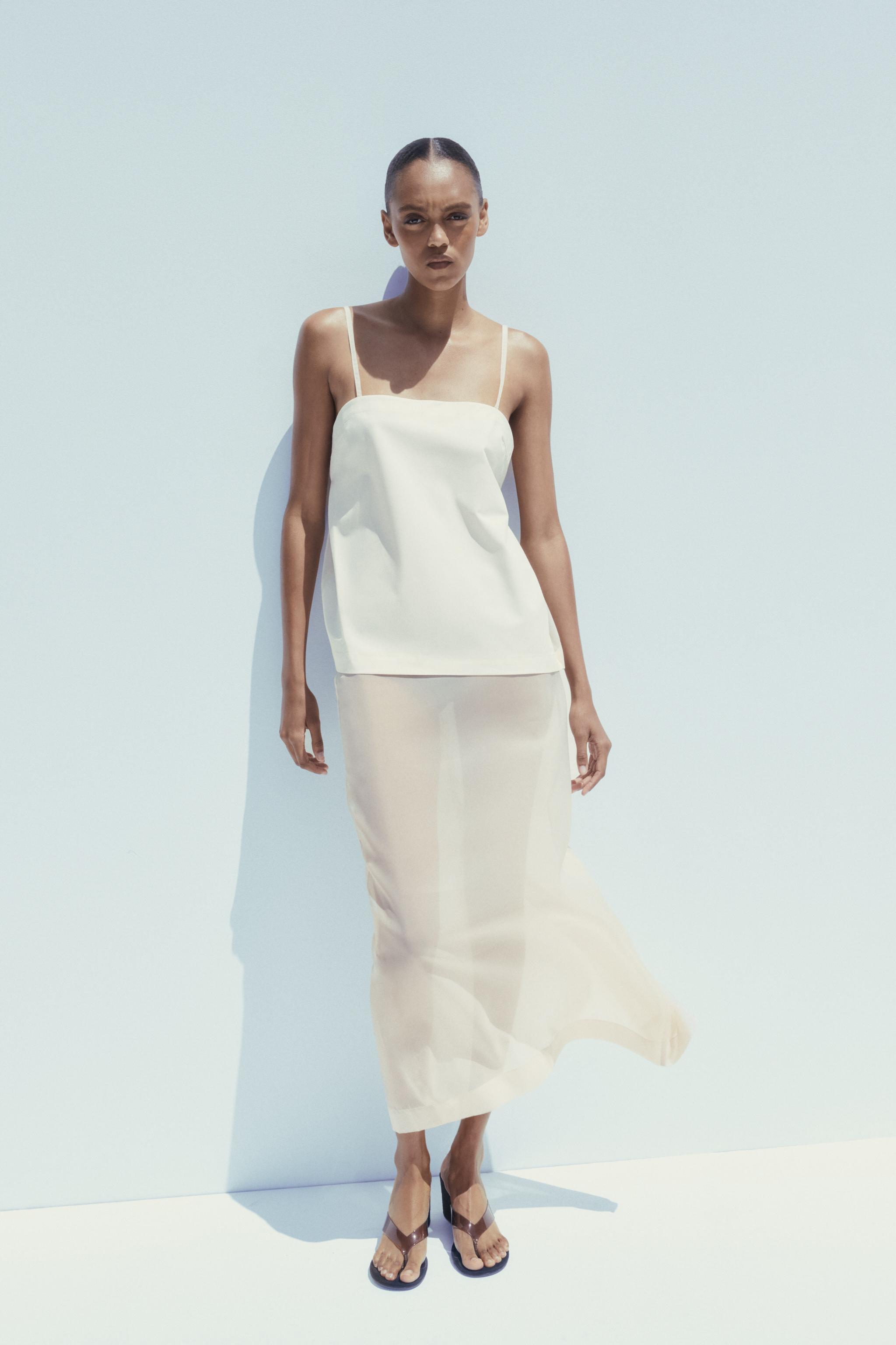 Organza Combination Top