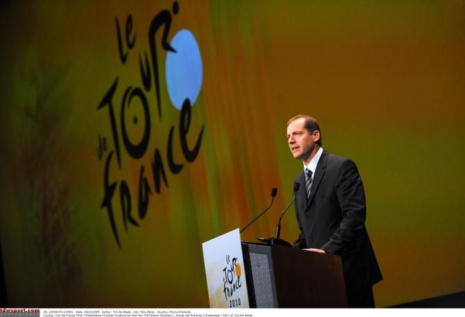 Christian Prudhomme at the 2010 Tour de France presentation