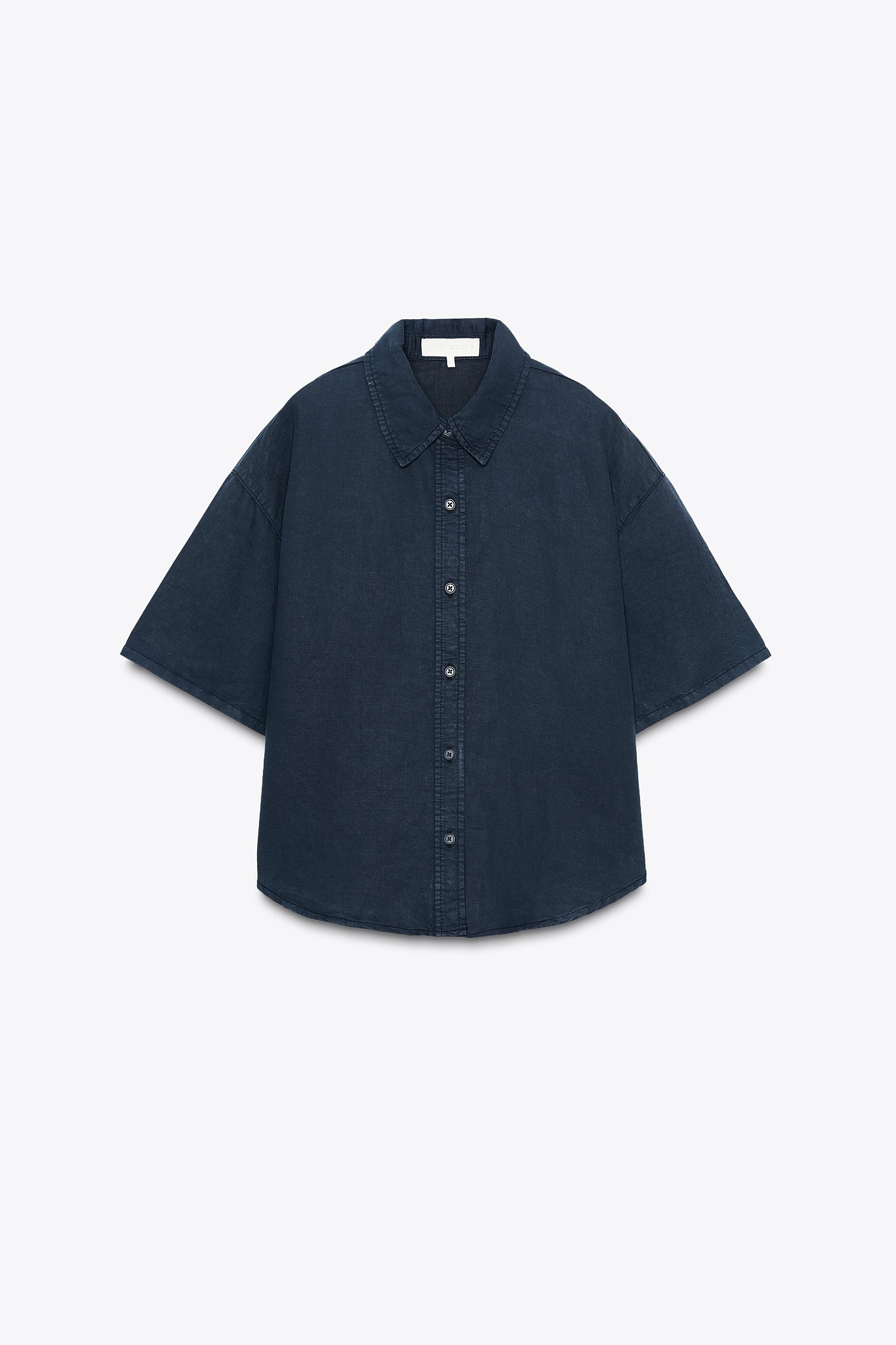 ZARA, Linen Cotton Shirt