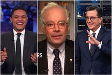Trevor Noah, Jimmy Fallon, and Stephen Colbert on Bernie Sanders