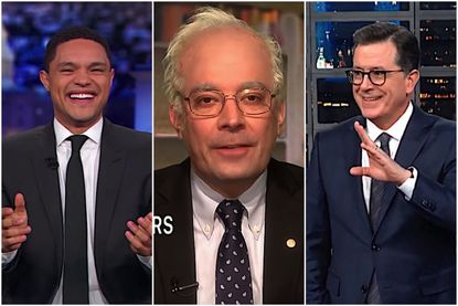 Trevor Noah, Jimmy Fallon, and Stephen Colbert on Bernie Sanders