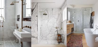 Walk-in shower tile ideas