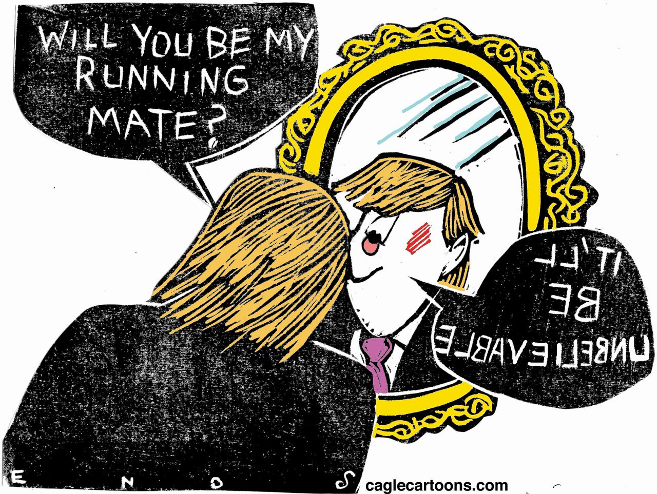 Political Cartoon&amp;amp;nbsp;U.S.&amp;amp;nbsp;Trump Running Mate