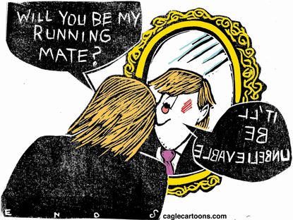 Political Cartoon&nbsp;U.S.&nbsp;Trump Running Mate