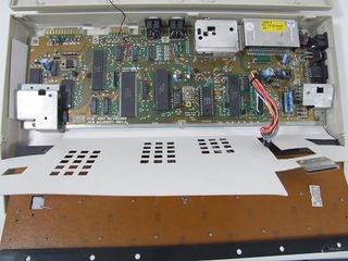 Commodore C64C With Circuitry Exposed
