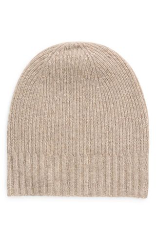 Rib Cashmere Beanie