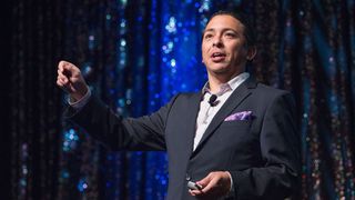 AI Futurist Brian Solis on stage. 