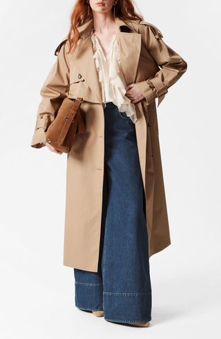 Belted Cotton Trench Coat