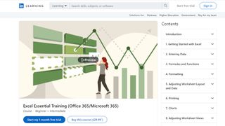 LinkedIn Learning Excel