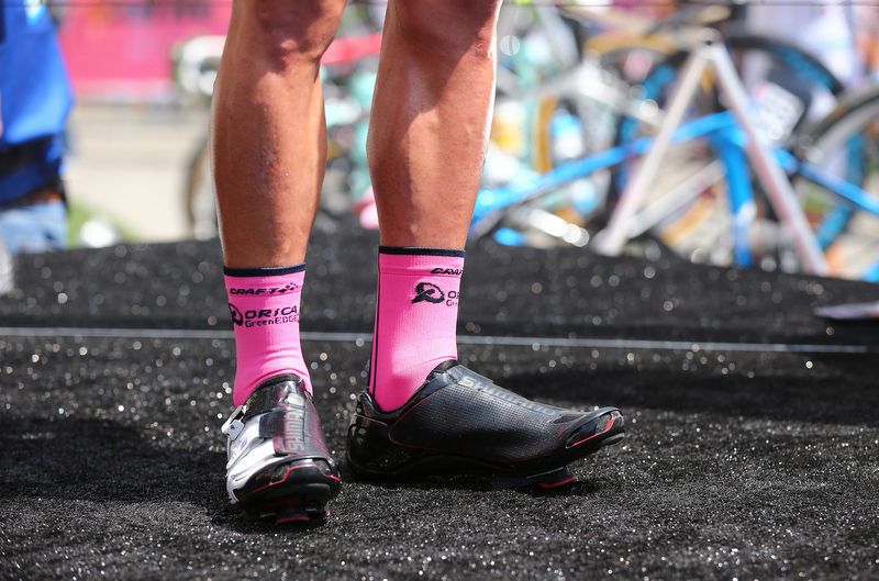 The pink socks of Michael Matthews