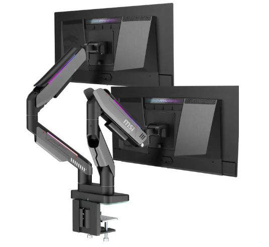 MSI MPG MT201DR V2 Desk-Mounted Dual Monitor Arms