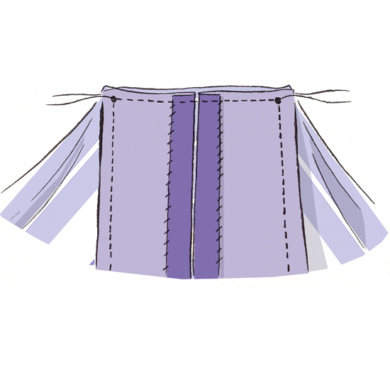 headboard with four ties and knots